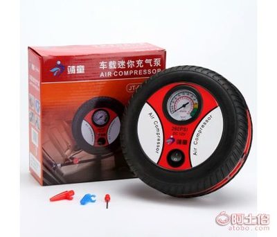 亞瑞汽車保險禮品輪胎氣泵19缸12V迷你打氣泵車載充氣泵電動打氣機AC031 便攜可靠的應急充氣助手